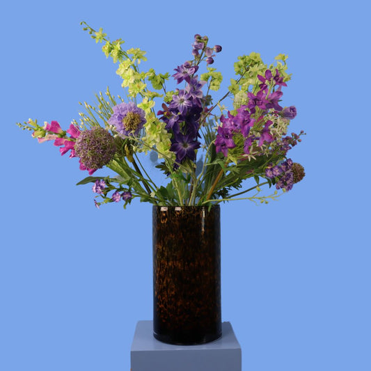 XL - Jana | Glazen vaas met kunstbloemen | XL