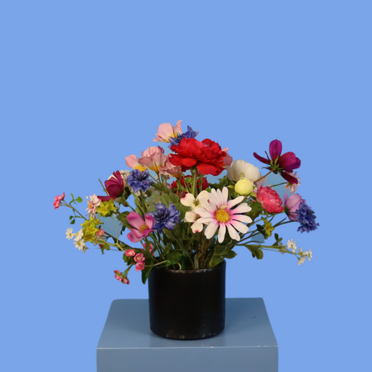 Kunstboeket Ulf in Vintage vaas, maat M – Reflower