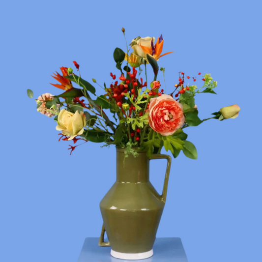 Kunstboeket Dyani in Return to Sender vaas, maat L – Reflower