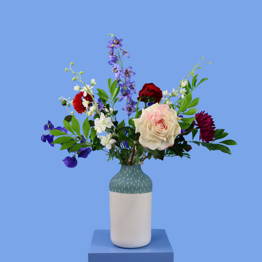 L - Elias | Studio Harm & Elke vaas met kunstbloemen | Large