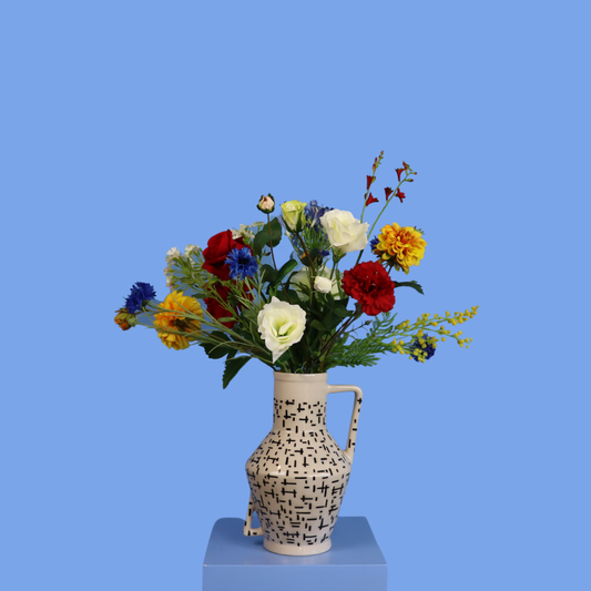 Kunstboeket Hannie in Return to Sender vaas, maat L – Reflower