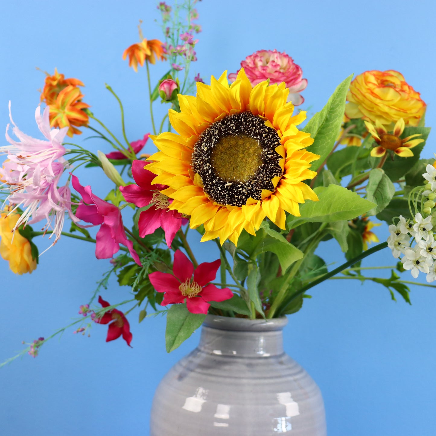 XL - Kay - Grijze keramieken vaas