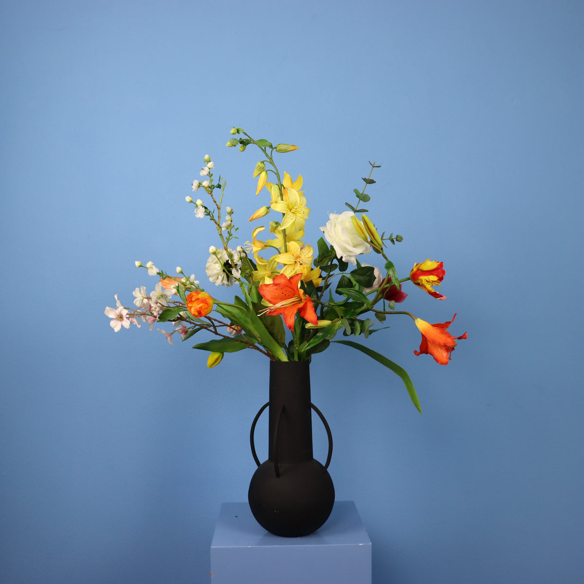 L - Jacq | Pols Potten vaas met kunstbloemen | Large