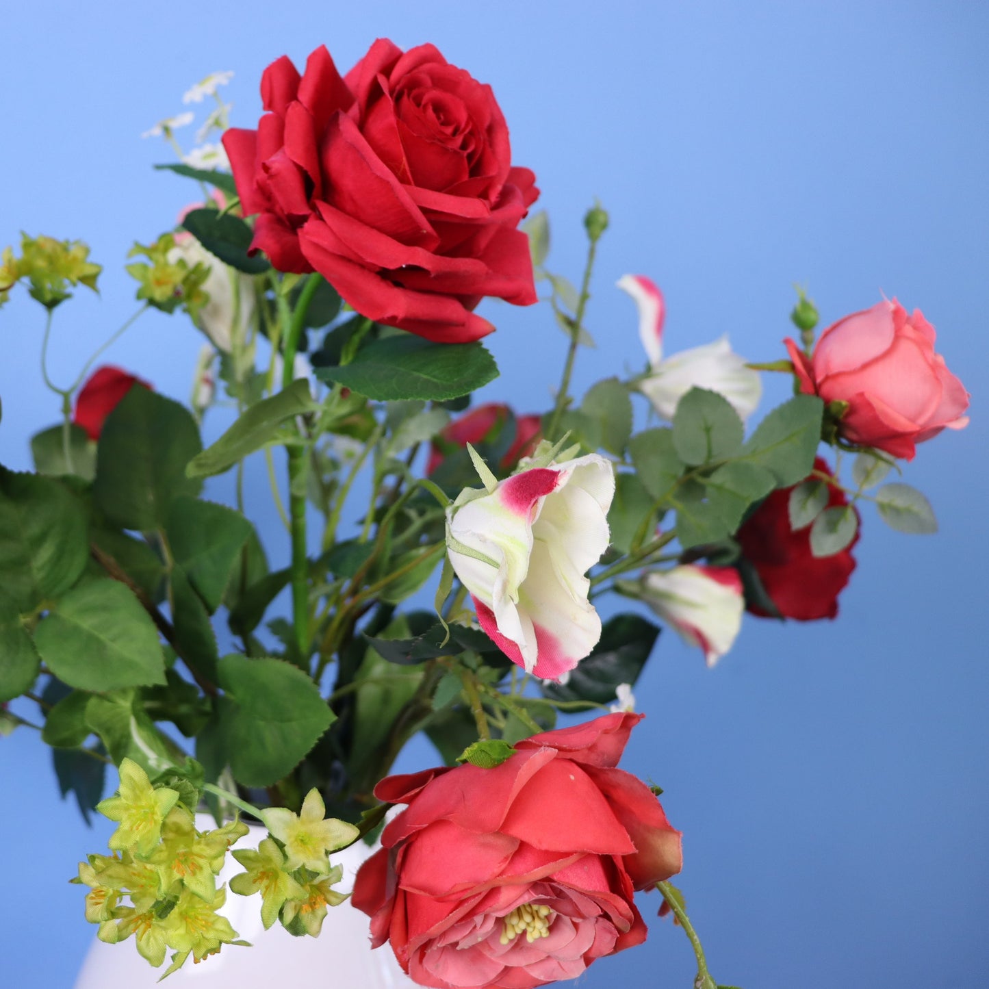 L - Mandy - Witte glazen vaas