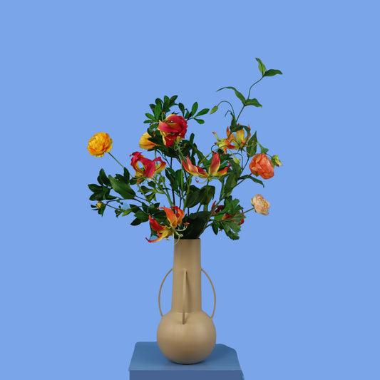 L - Hailey | Pols Potten vaas met kunstbloemen | Large