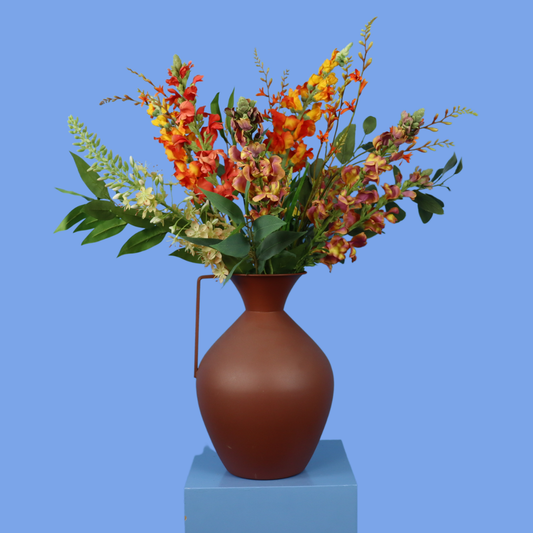 XL - Ludwig | Pols Potten vaas met kunstbloemen | XL