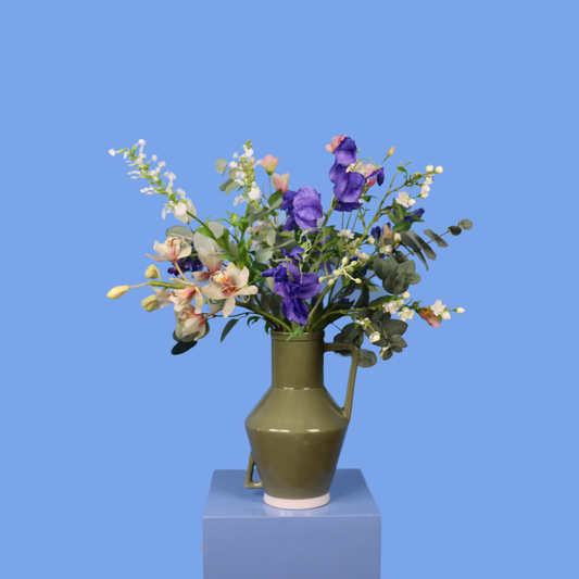 M - Marjanne | Return to Sender vaas met kunstbloemen | Medium