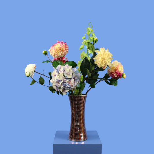 L - POM Amsterdam x Reflower - roze disco vaas