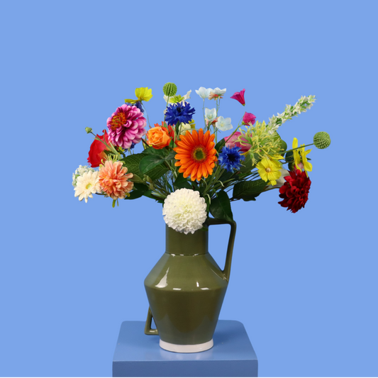 L - Tibbo | Return to Sender vaas met kunstbloemen | Large
