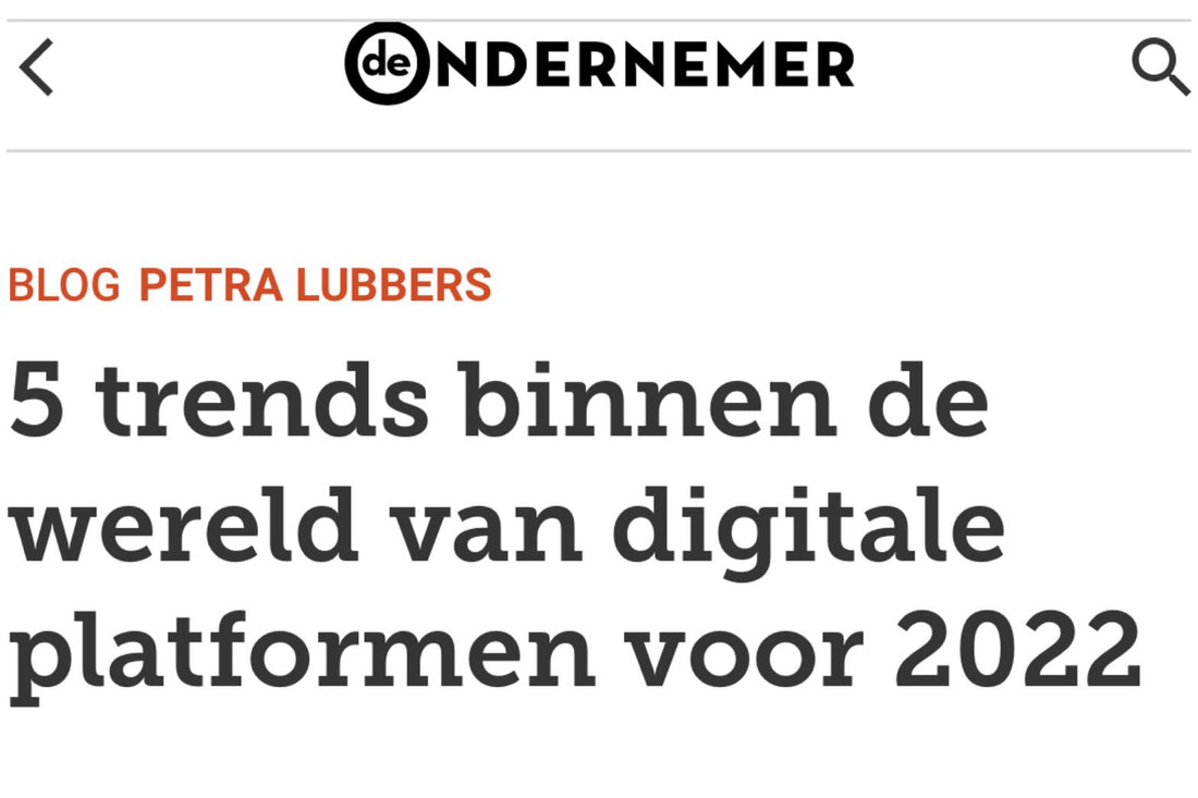 5 Trends binnen de wereld van digitale platformen voor 2022