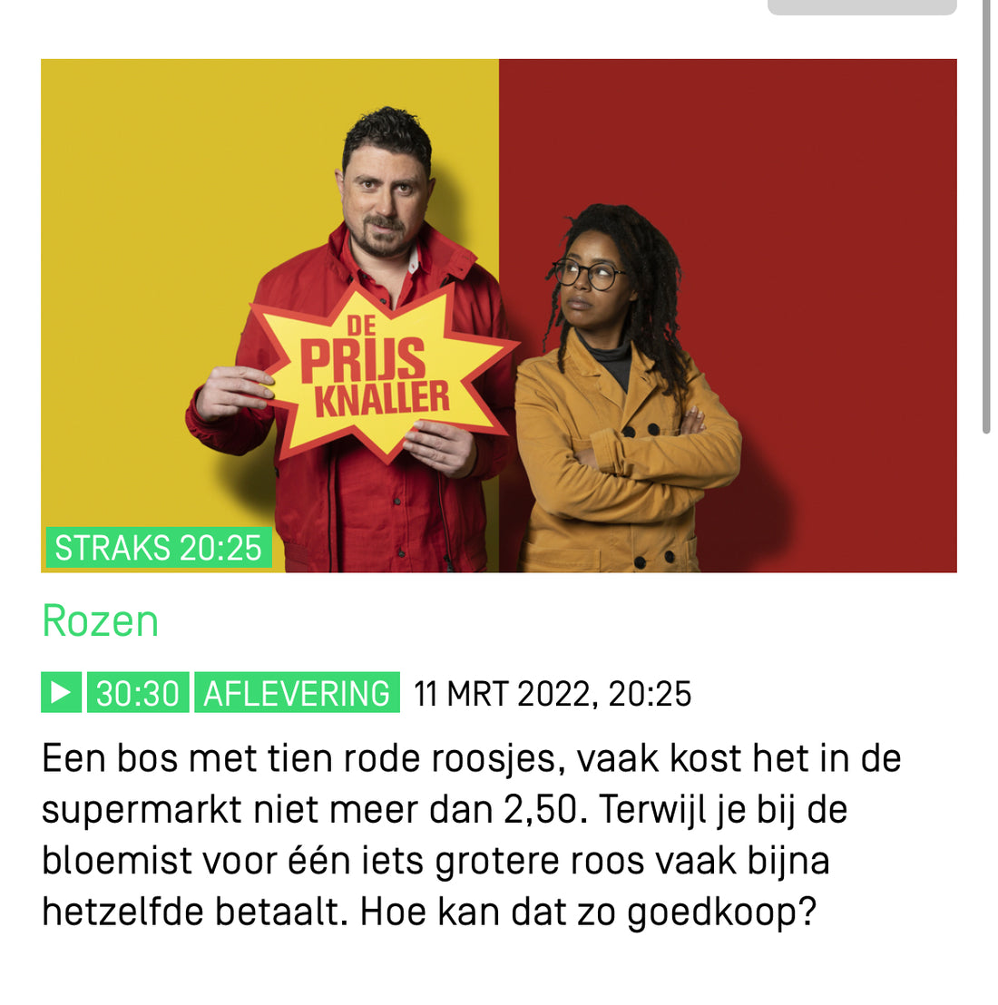De Prijsknaller. Rozen