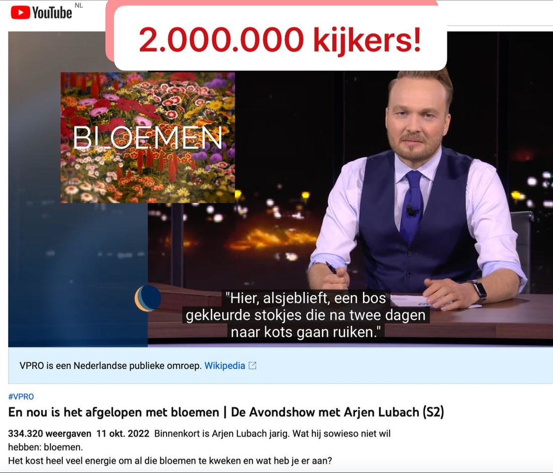 2.000.000 kijkers - En nou is het afgelopen met bloemen | De Avondshow met Arjen Lubach