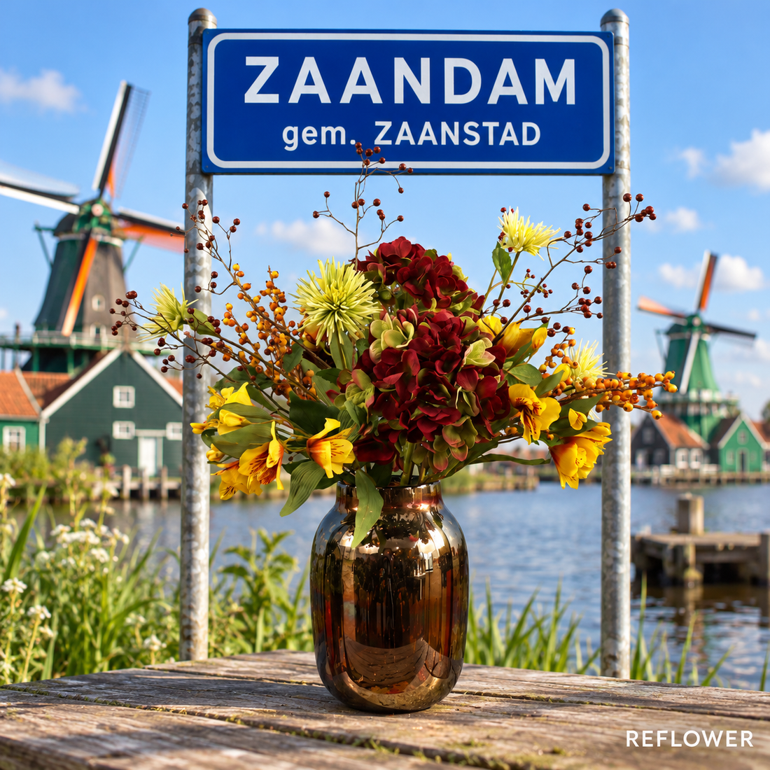 Kunstbloemen in Zaandam en de Zaanstreek: elke woensdag bezorgd