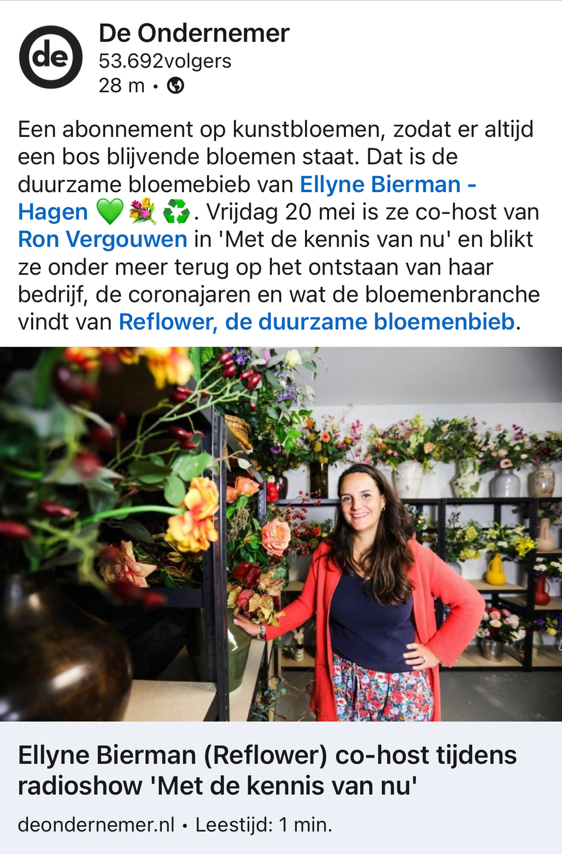 Nieuw radioprogramma: 'Met de kennis van nu' met Reflower