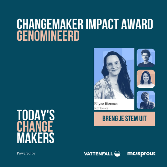 Founder Ellyne Bierman is genomineerd voor de Changemaker Impact Award. Stemmen maar!