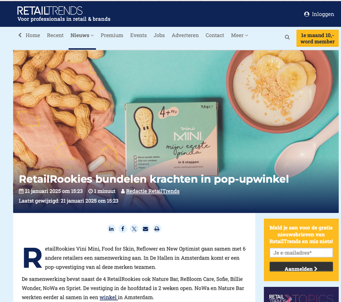 RetailRookies bundelen krachten in pop-upwinkel