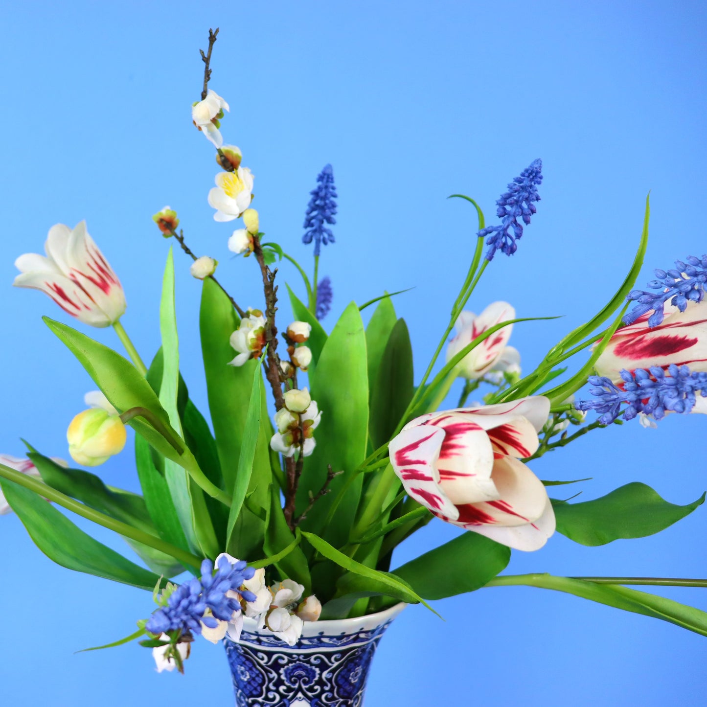 L - Adeline - Vintage Delfstblauwe vaas