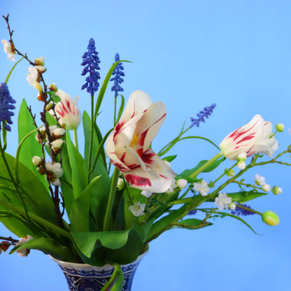 L - Adeline - Vintage Delfstblauwe vaas