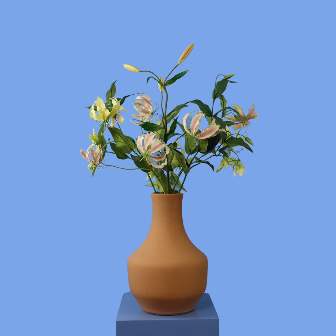 XL - Brudo | Urban Nature Culture vaas met kunstbloemen | XL