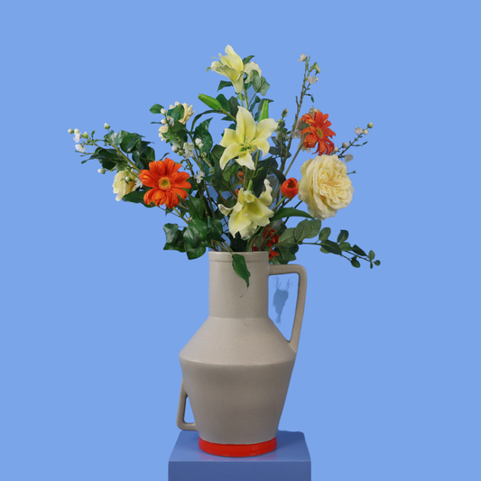 Kunstboeket Shala in Return to Sender vaas, maat XL – Reflower