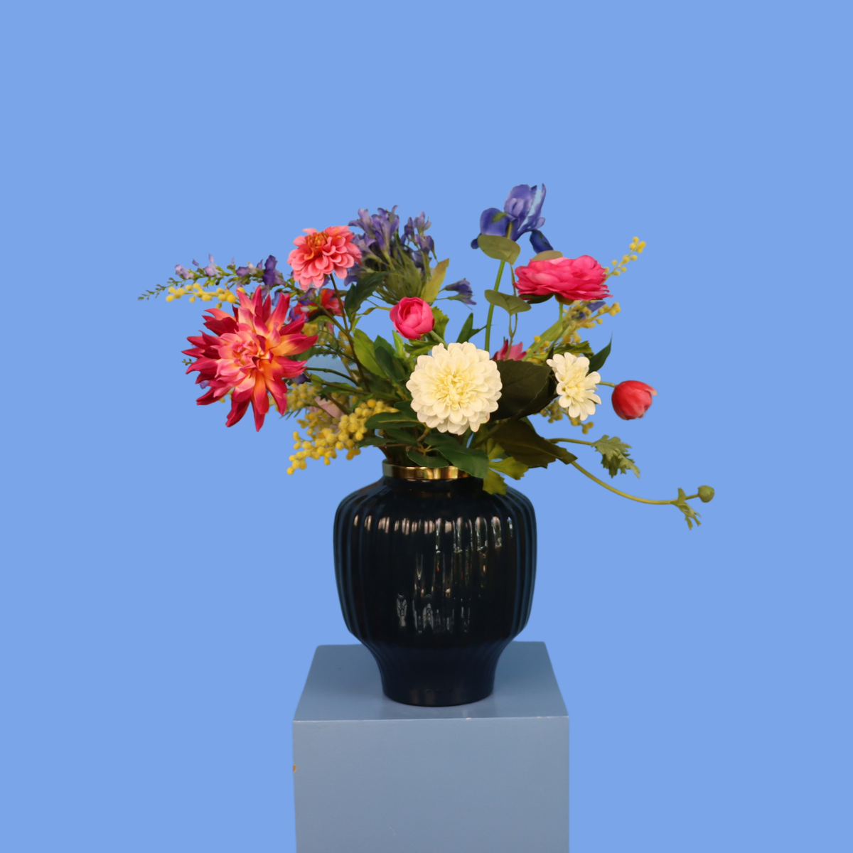 L - Elise | Light & Living vaas met kunstbloemen | Large