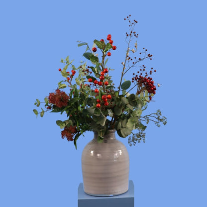 L - Gaba | Kruikvaas met kunstbloemen | Large