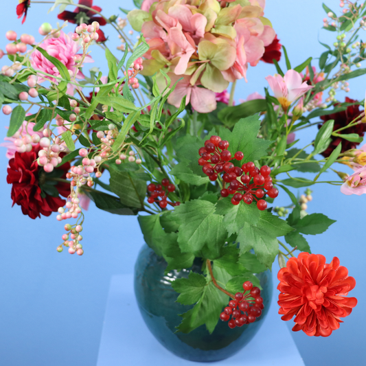 M - Martijn | Serax bol vaas met kunstbloemen | Medium