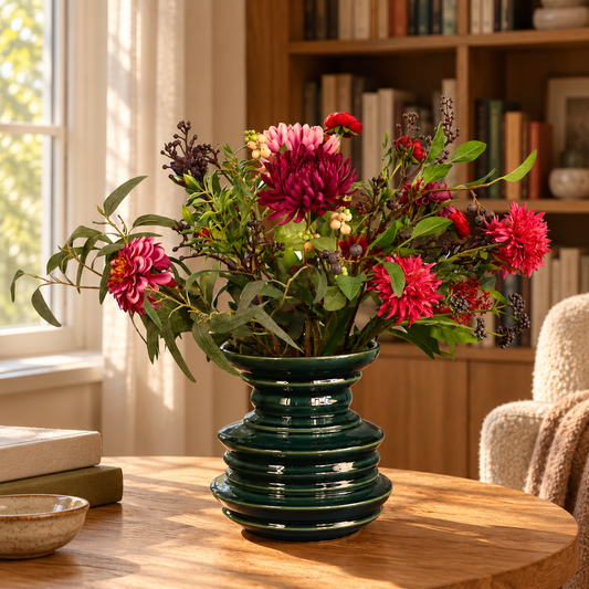 L - Aya | Pols Potten vaas met kunstbloemen | Large