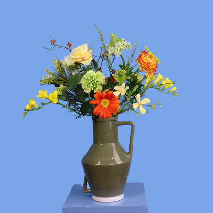 L - Niek| Return to Sender vaas met kunstbloemen | Large