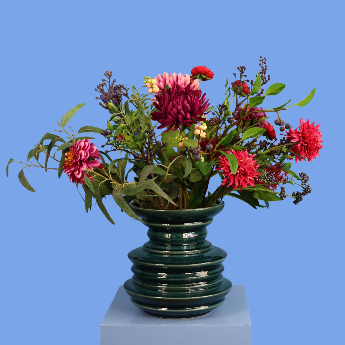 L - Aya | Pols Potten vaas met kunstbloemen | Large