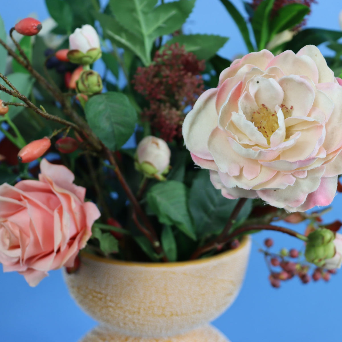 L - Lowen | Pols Potten vaas met kunstbloemen | Large
