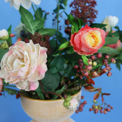 L - Lowen | Pols Potten vaas met kunstbloemen | Large