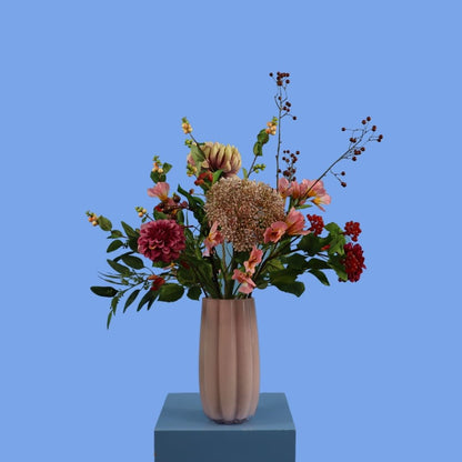 L - Kenna | Pols Potten vaas met kunstbloemen | Large