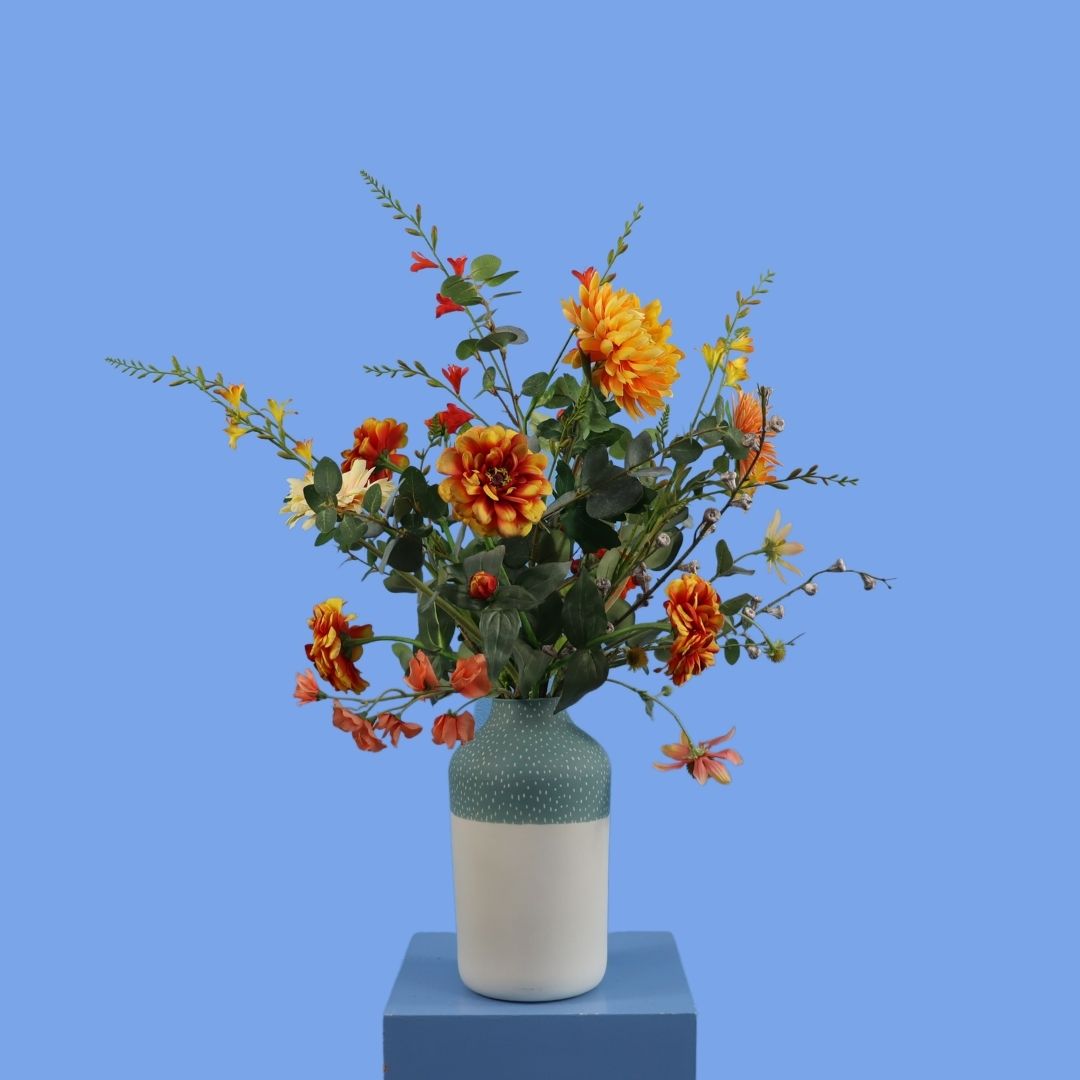 L -Jilke | Studio Harm & Elke vaas met kunstbloemen | Large