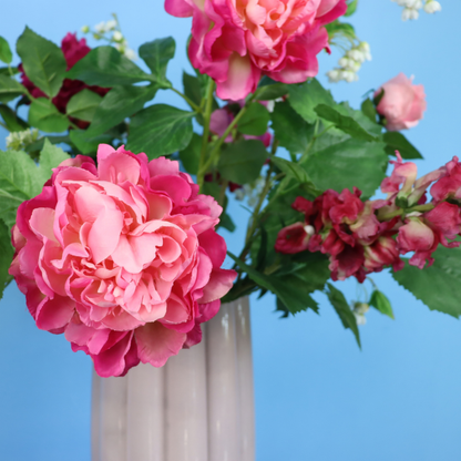 Kunstboeket Robby in Pols Potten vaas, maat XL – Reflower