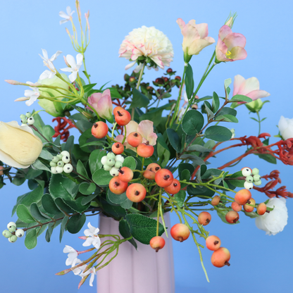 L - Vajen | Pols Potten vaas met kunstbloemen | Large
