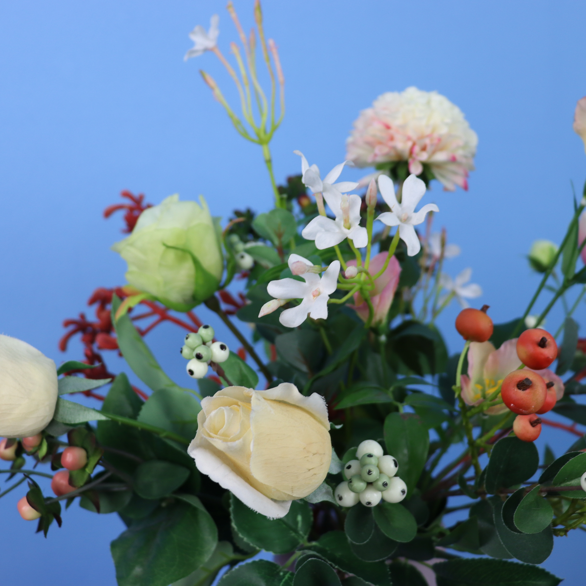 L - Vajen | Pols Potten vaas met kunstbloemen | Large