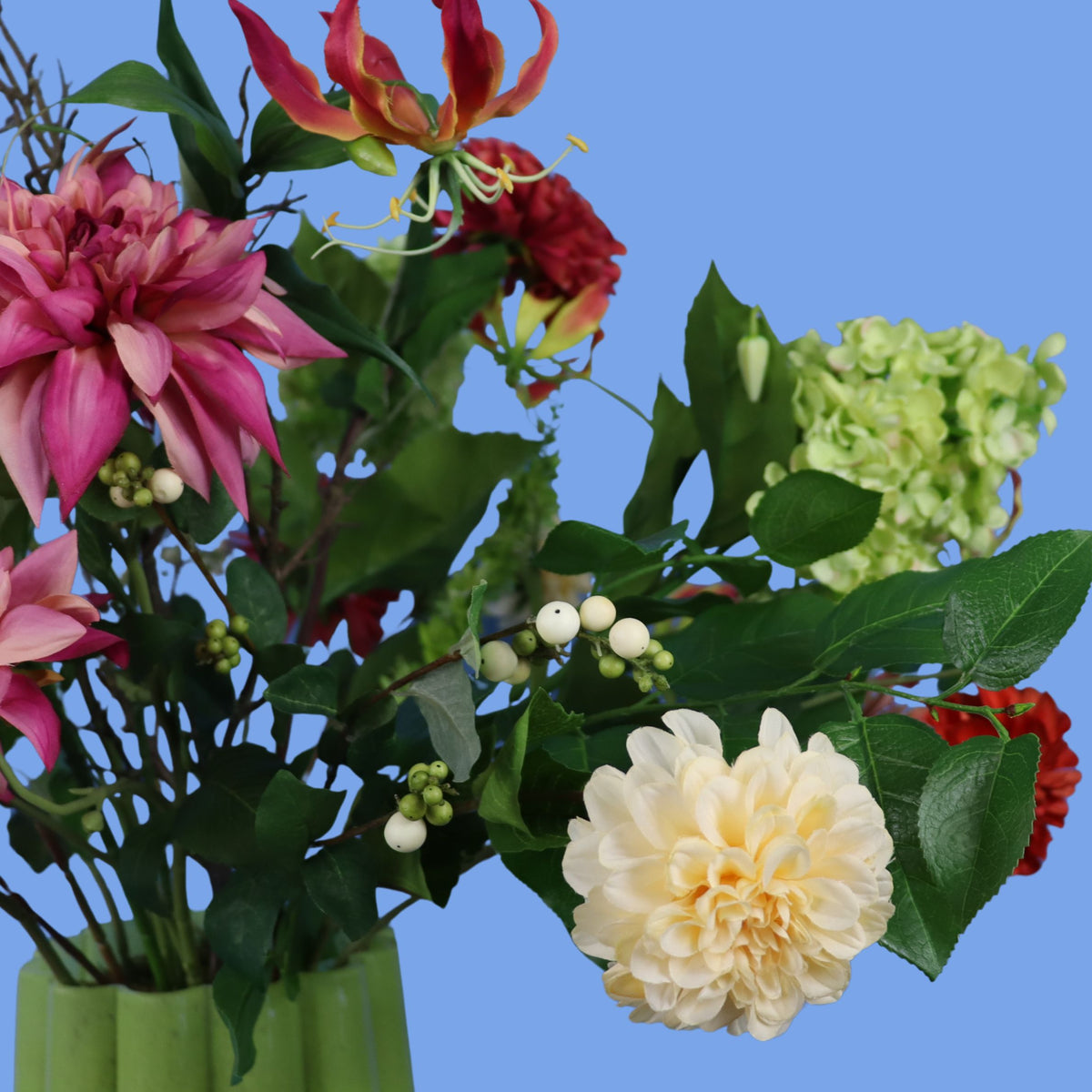 XL - Milo | Pols Potten vaas met kunstbloemen | XL