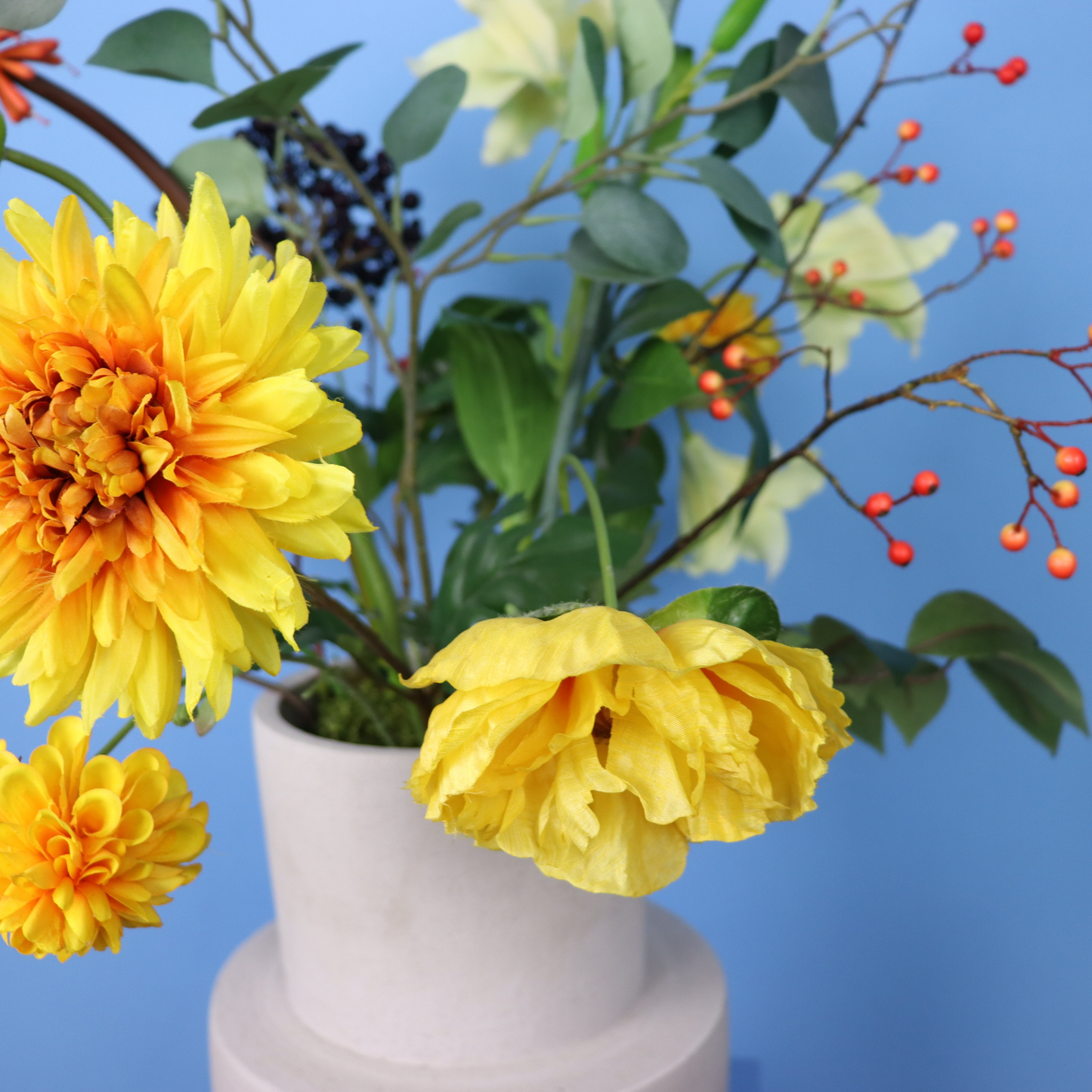 L - Puck | Piet Boon vaas met kunstbloemen | Large