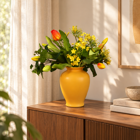 M - Fien | Sellpy vaas met kunstbloemen | Medium