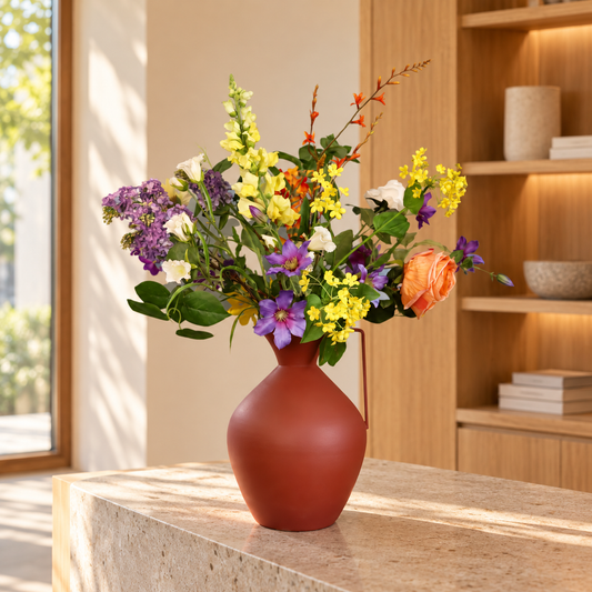 XL - Krijn | Pols Potten vaas met kunstbloemen | XL