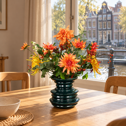 L - Veda | Pols Potten vaas met kunstbloemen | Large