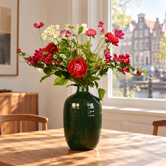 L - Yannick | Serax vaas met kunstbloemen | Large