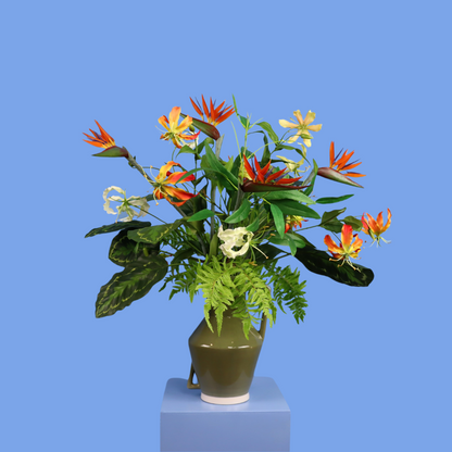 L - Alfa | Return to Sender vaas met kunstbloemen | Large