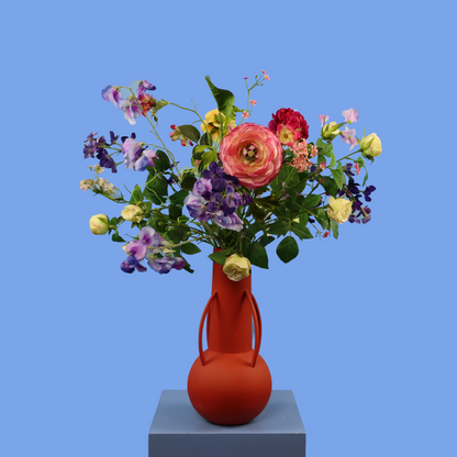 L - Anoek | Pols Potten vaas met kunstbloemen | Large