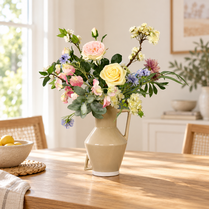 Kobie – beige Return to Sender vaas met kunstbloemen, maat Medium – Reflower