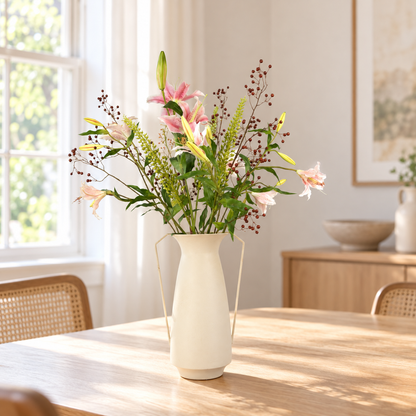 L - Ottilie | Pols Potten vaas met kunstbloemen | Large