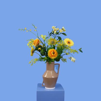 L - Dennis | Return to Sender vaas met kunstbloemen | Large