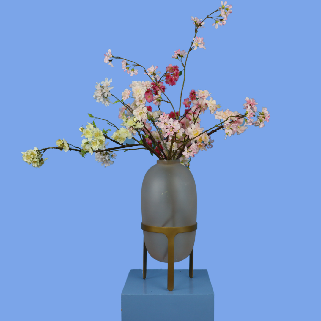 L - Diva | Urban Nature Culture vaas met kunstbloemen | Large