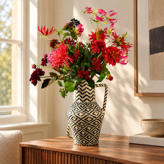 XL - Amara | Return to Sender vaas met kunstbloemen | XL